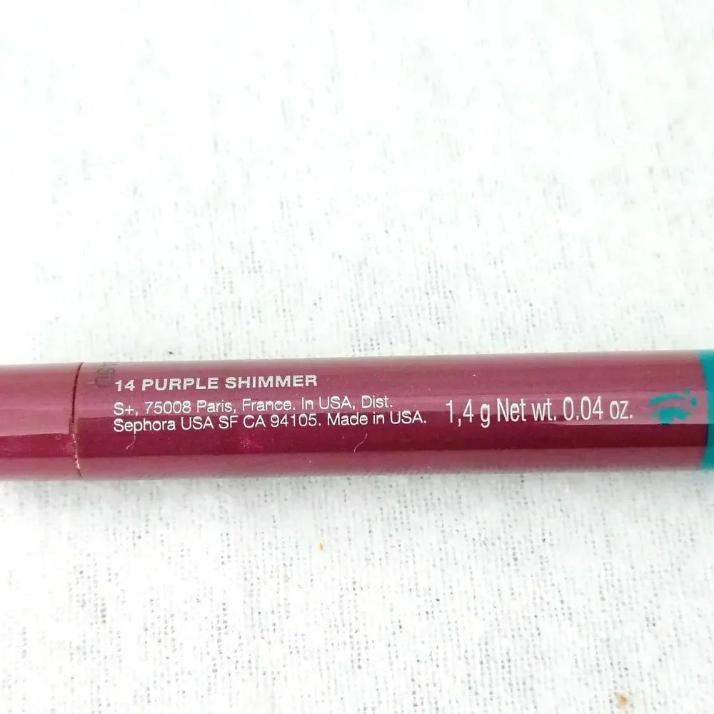 Sephora Colorful Shadow Stick & Liner Pencil 14 Purple Shimmer 0.04oz Waterproof